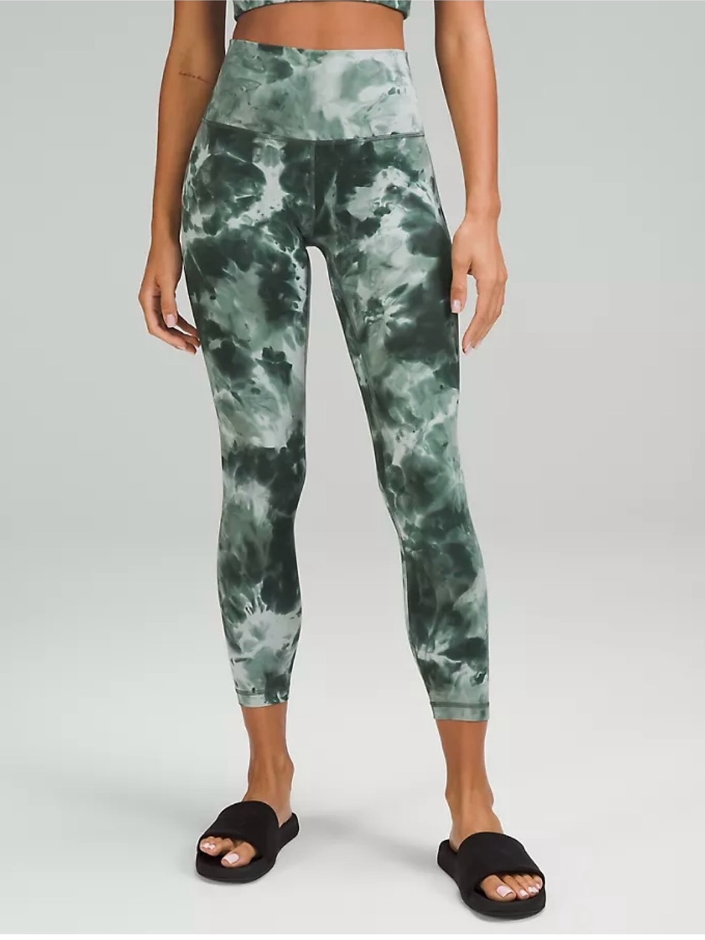 LULULEMON ALIGN HIGH RISE PANT 25. SIZE 4. DIAMOND DYE STARLIGHT SMOKED SPRUCE.